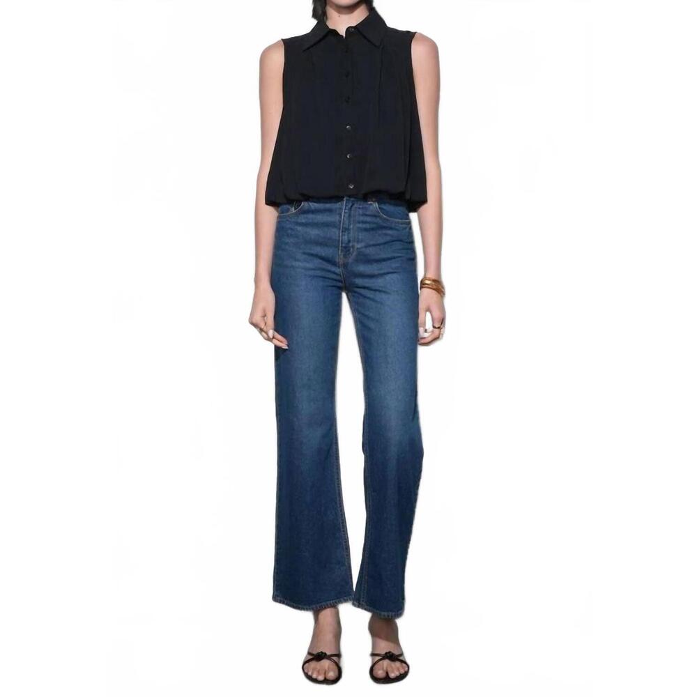 NEW GREYLIN samantha button-down blouse in black